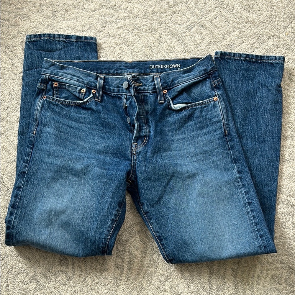 Outerknown Blue Slim Jeans with Classic Style